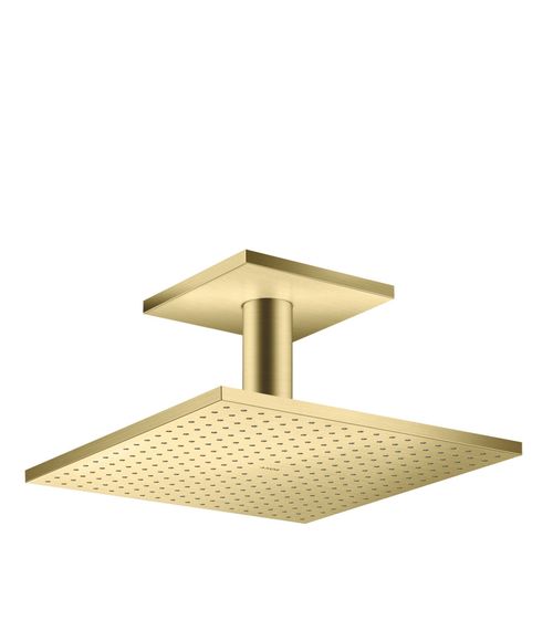 AXOR-HG-AXOR-ShowerSolutions-Kopfbrause-300-300-1jet-mit-Deckenanschluss-Brushed-Brass-35316950 gallery number 1